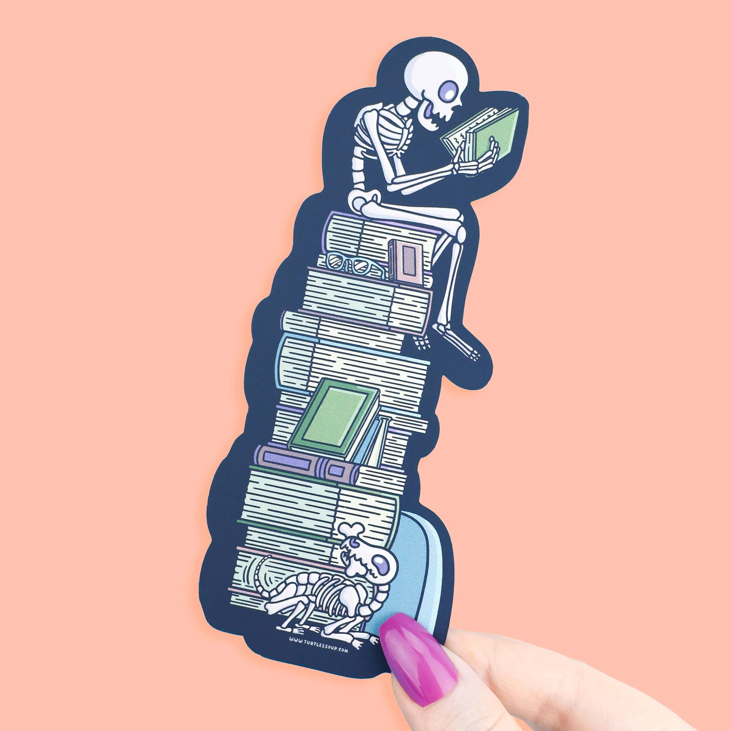 TBR Skeleton, Halloween, Bookish, Bookmark with Tassel