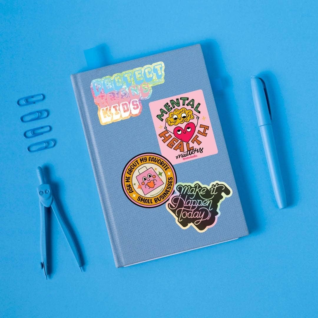 Ask Me About My Favorite Small Business Waterproof Sticker