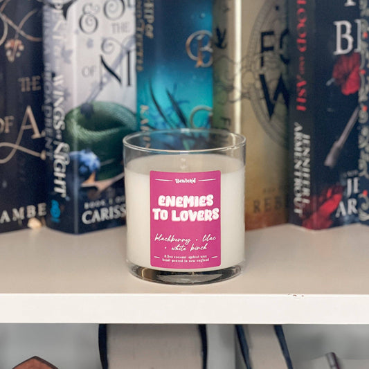 Enemies to Lovers Candle - Book-Inspired Luxury Coconut Apricot Wax
