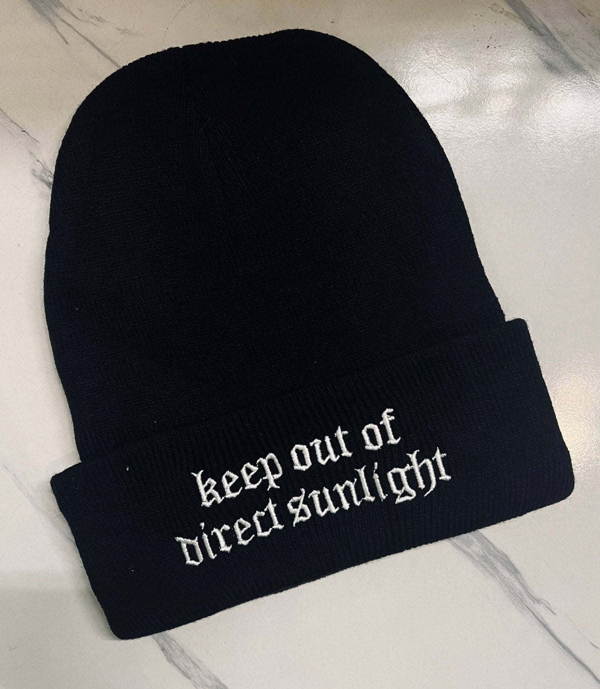 Keep Out of Direct Sunlight - Vegan Beanie