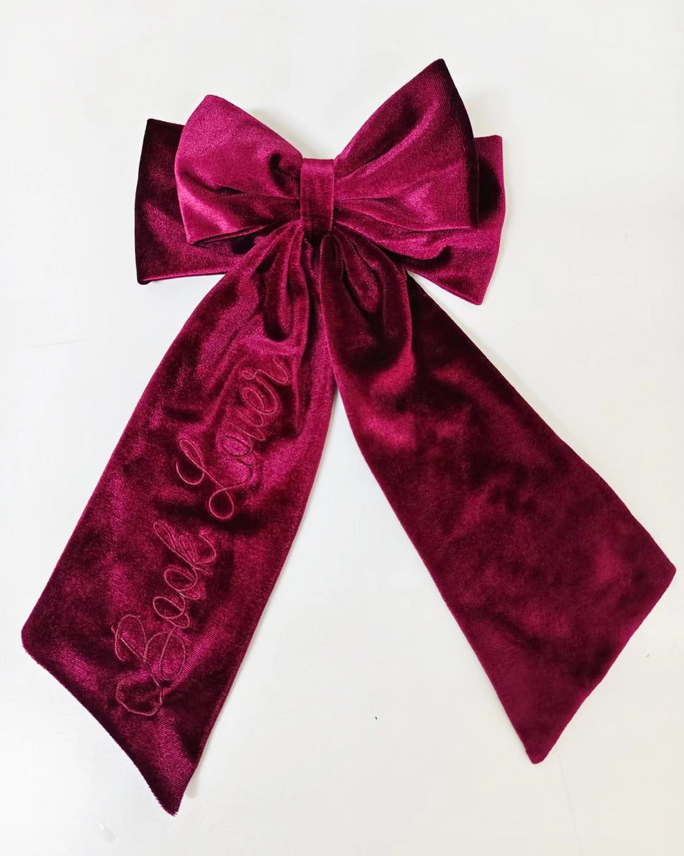 Book Lover Velvet Hair Bow | Bookish Hair Accessory