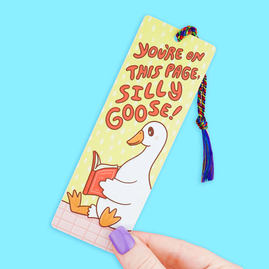 Silly Goose Reads, Bookmark with Tassel