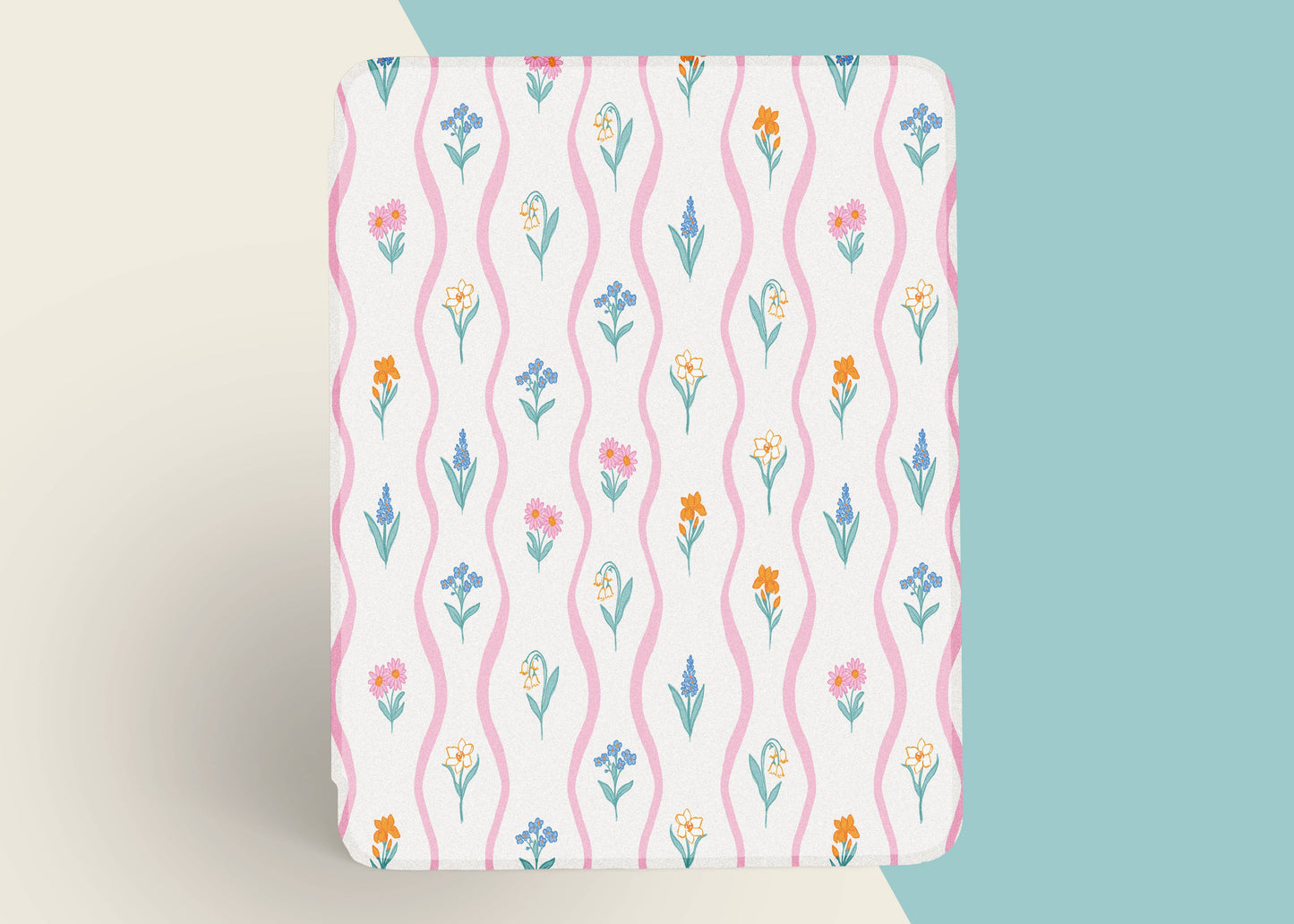 Floral Waves Kindle Case 6.8”