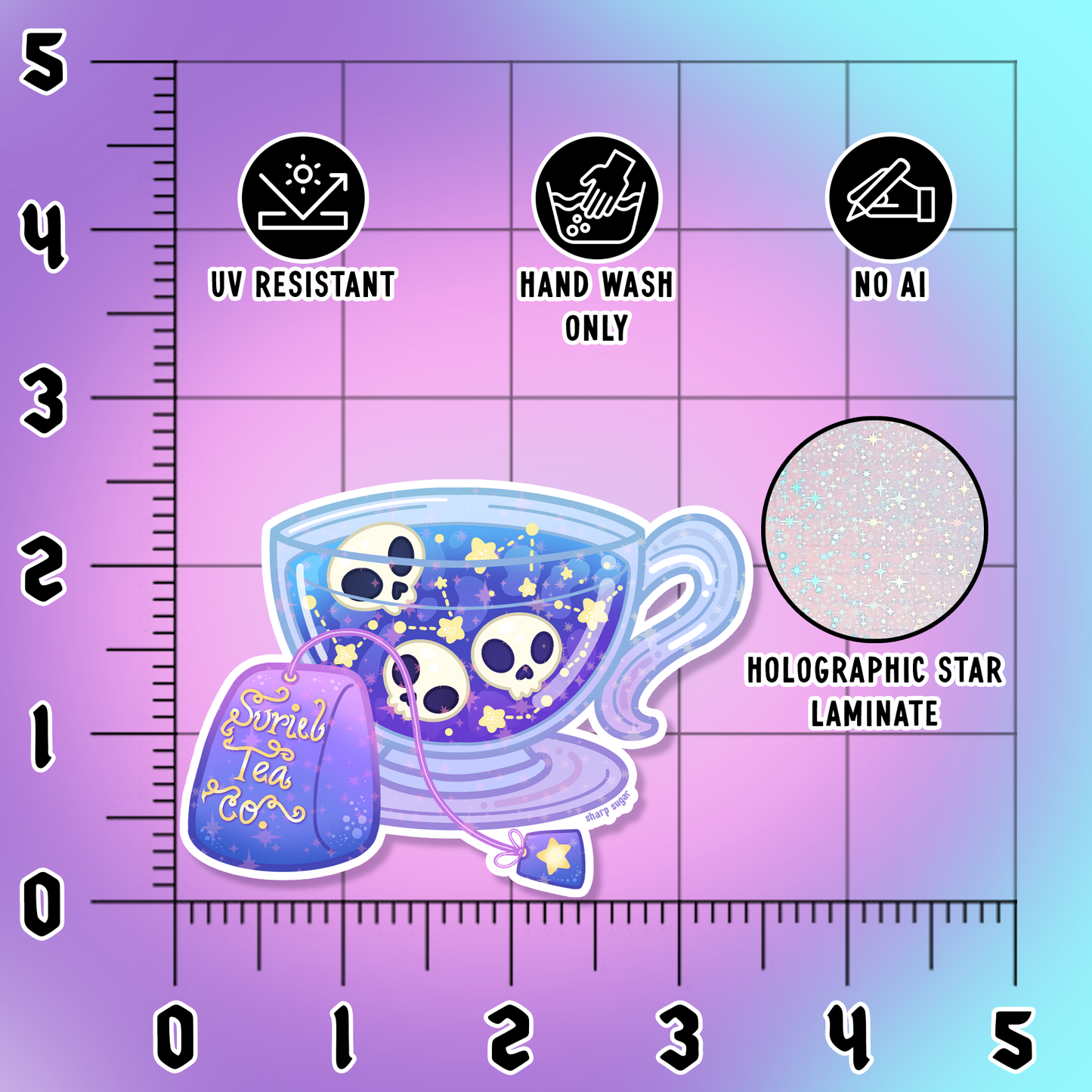 Suriel Tea ACOTAR Book Sticker