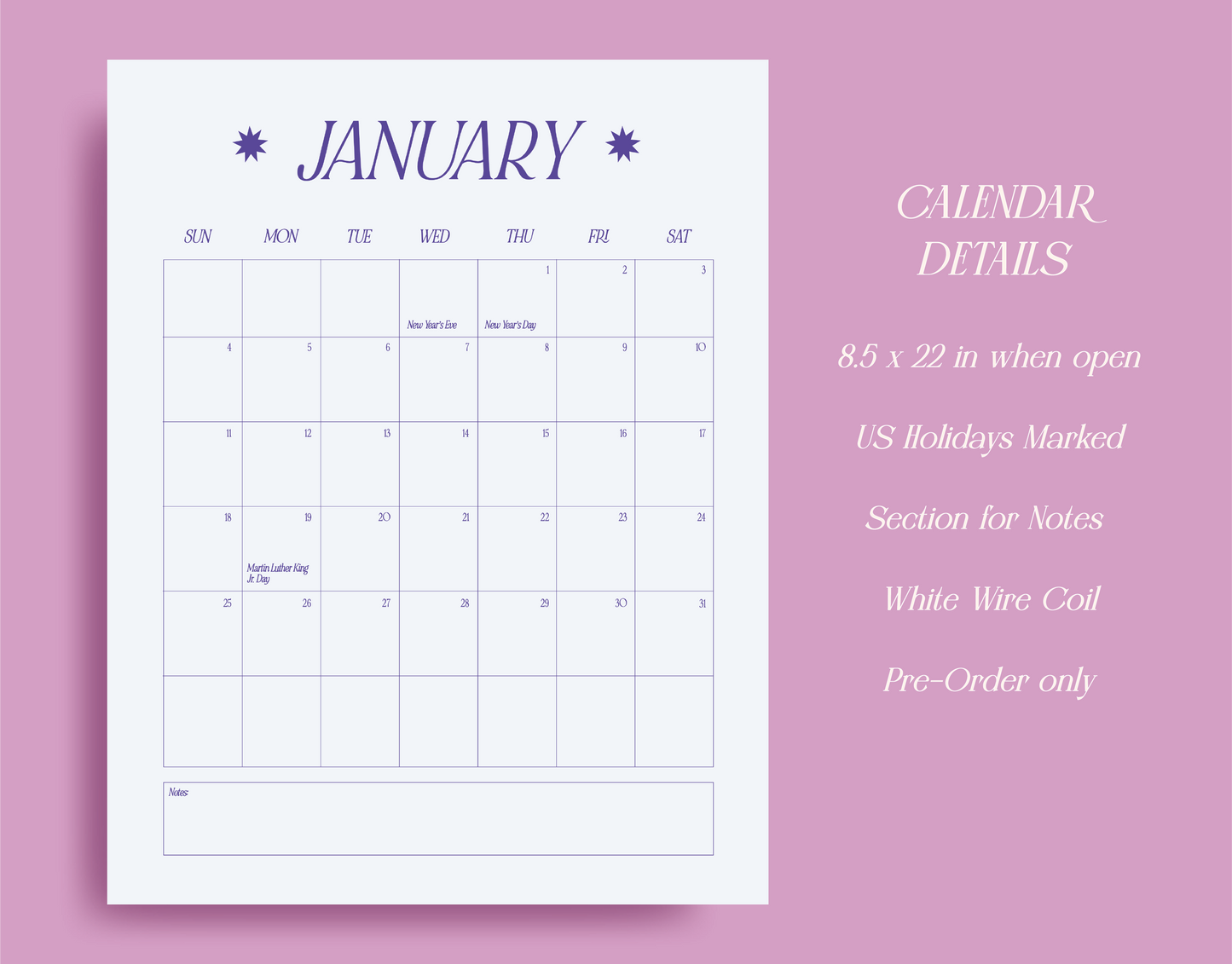 2026 Brittany Keller Art Wall Calendar