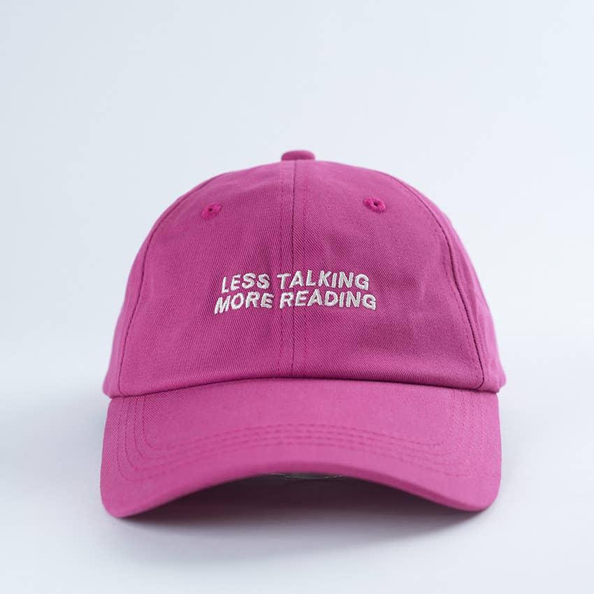 Less Talking More Reading 📚 Bookish Baseball Hat