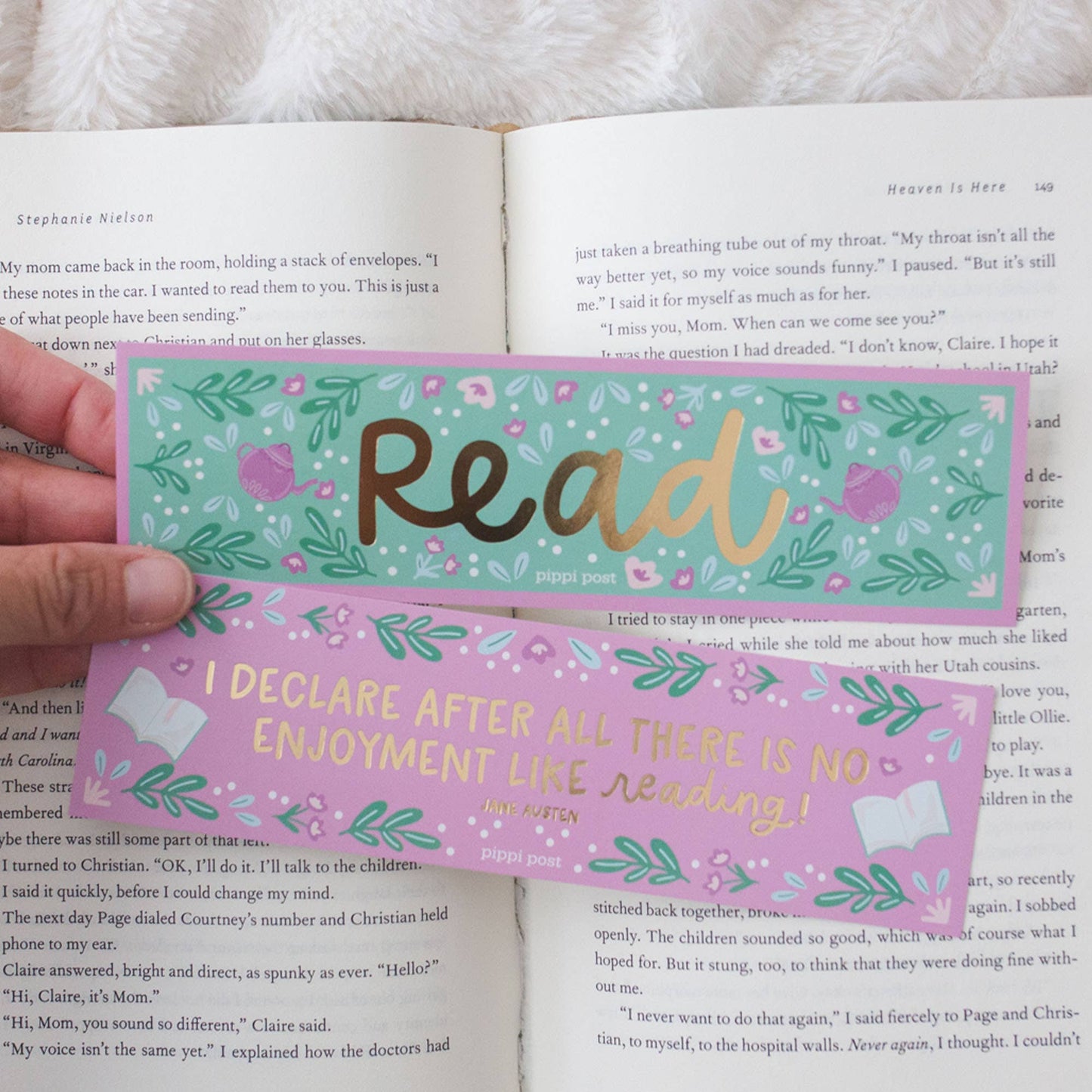 Read Pride and Prejudice Gold Foil Bookmark Set