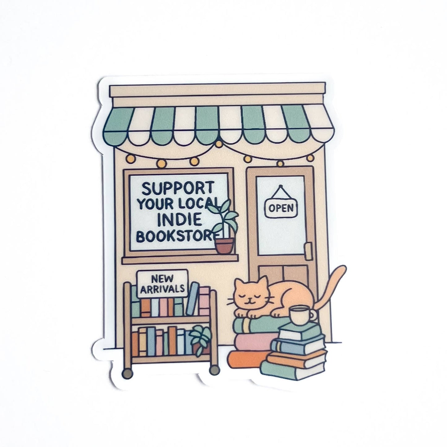 Support Your Local Indie Bookstore Sticker