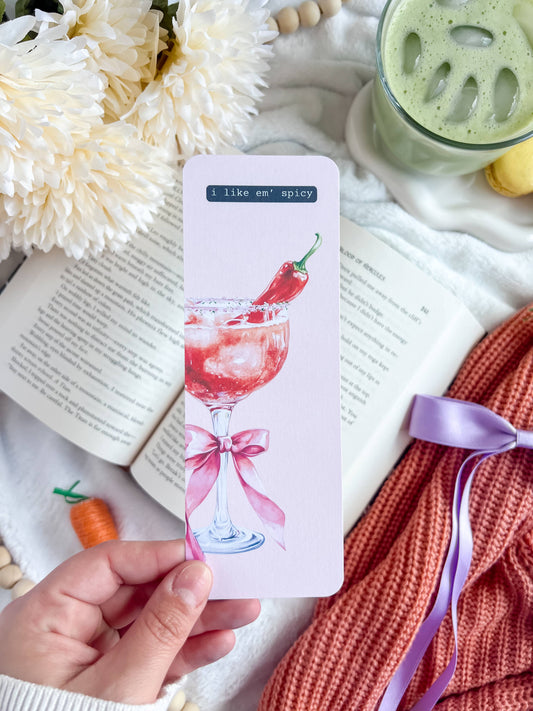 Spicy Martini Paper Bookmark
