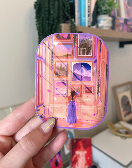Bookish Art Museum Sticker