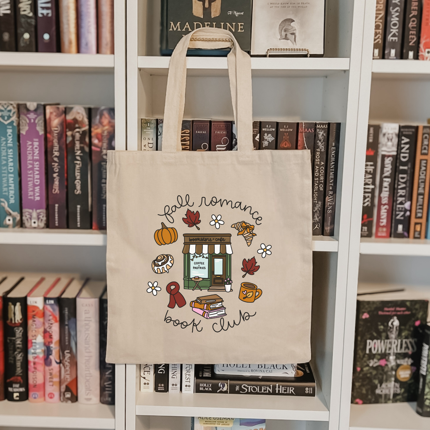 Fall Romance Book Club Tote Bag