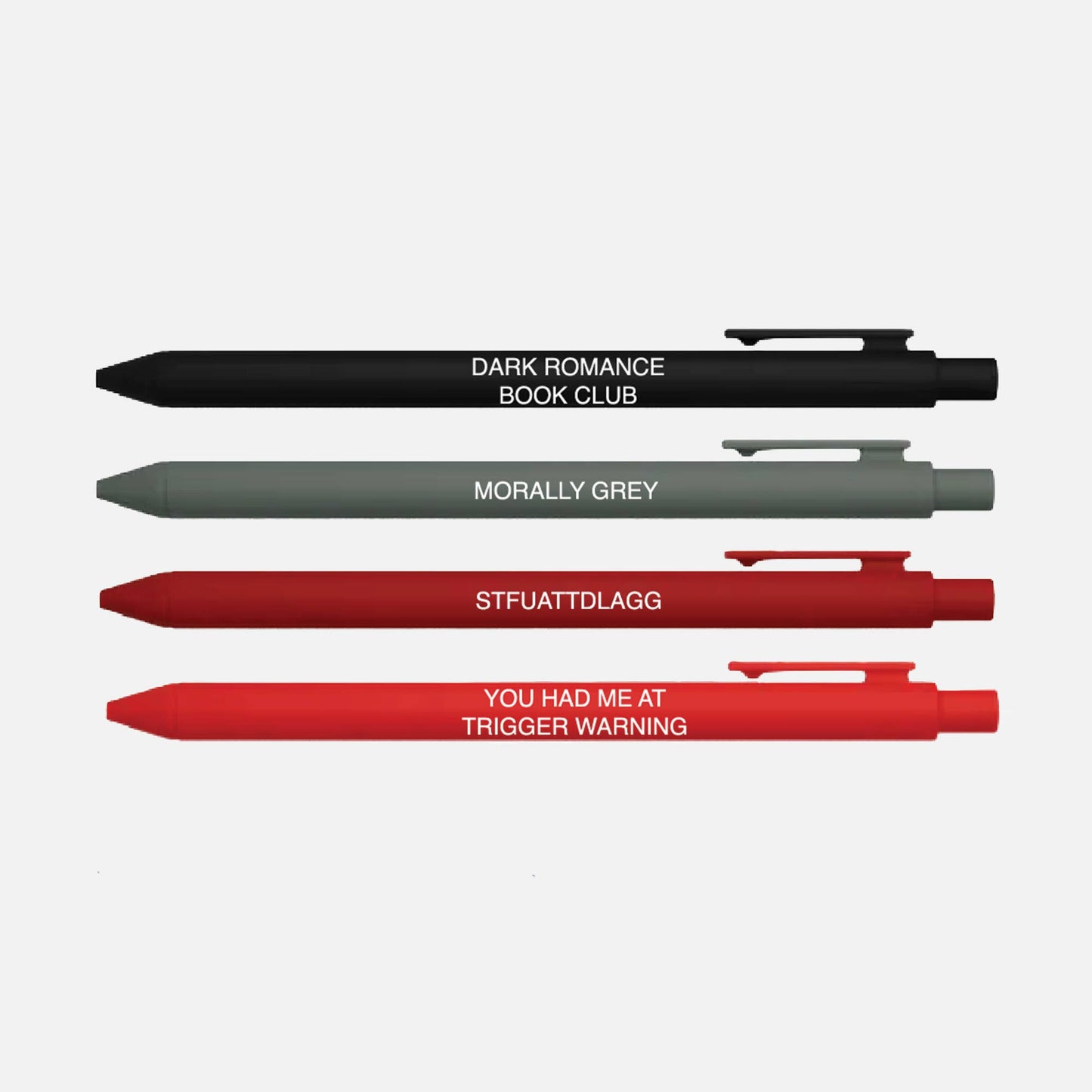 Dark Romance Pen Set – Set of 4