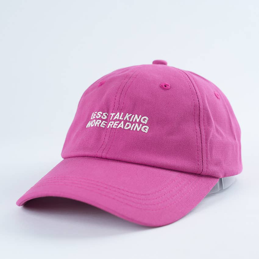 Less Talking More Reading 📚 Bookish Baseball Hat