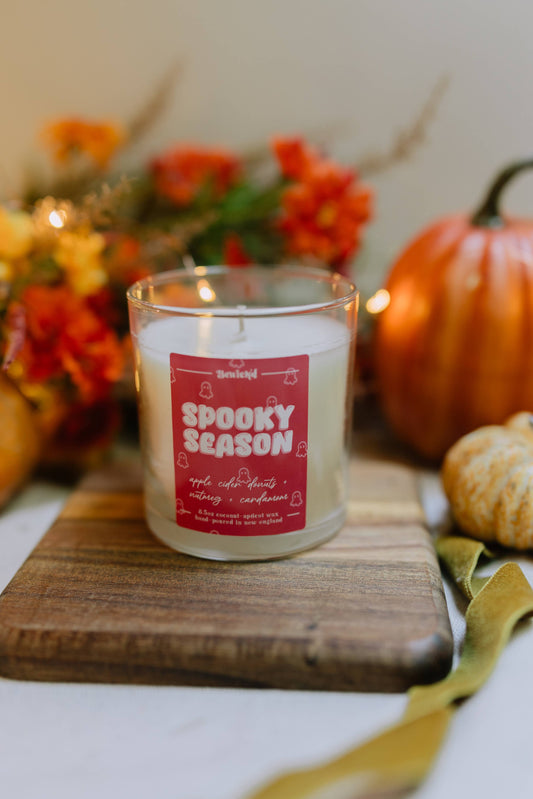 Spooky Season Candle - Bookish/Witchy Luxury Scented Candle