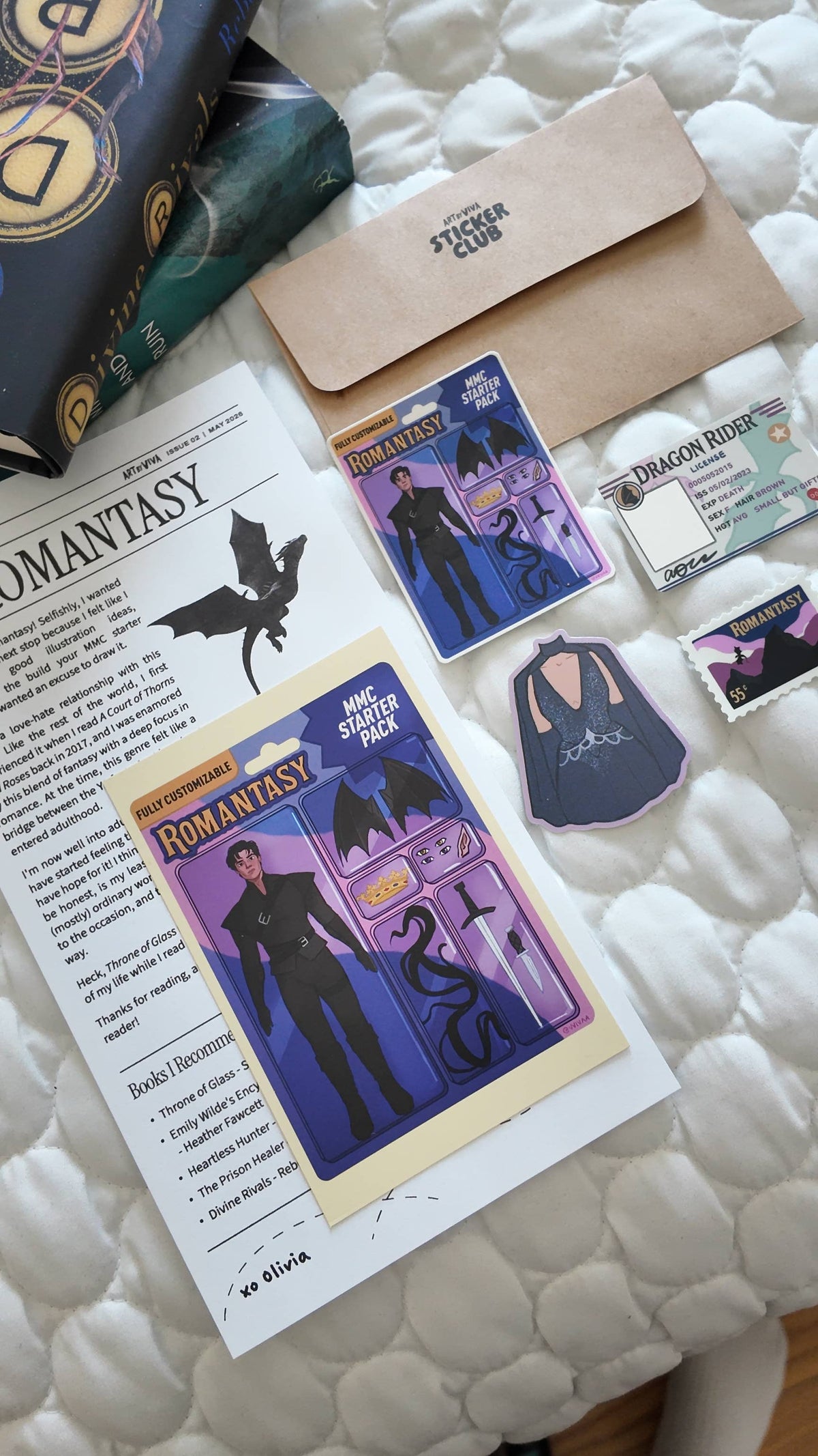 Romantasy MMC Starter Pack Bookish Sticker