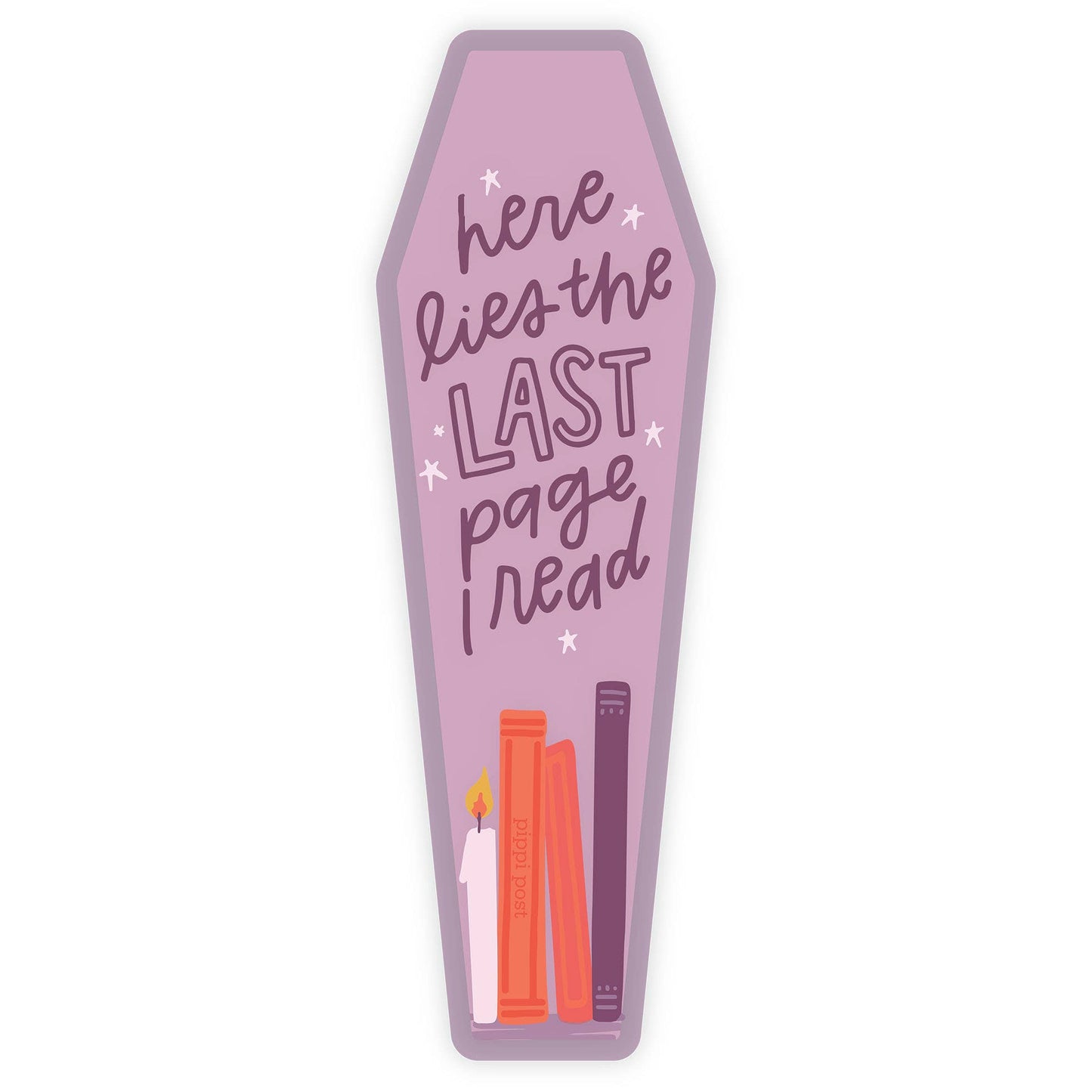 The Last Page Coffin Transparent Bookmark