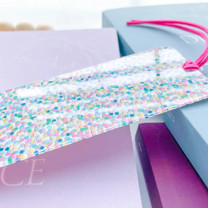 Confetti - Acrylic Bookmark