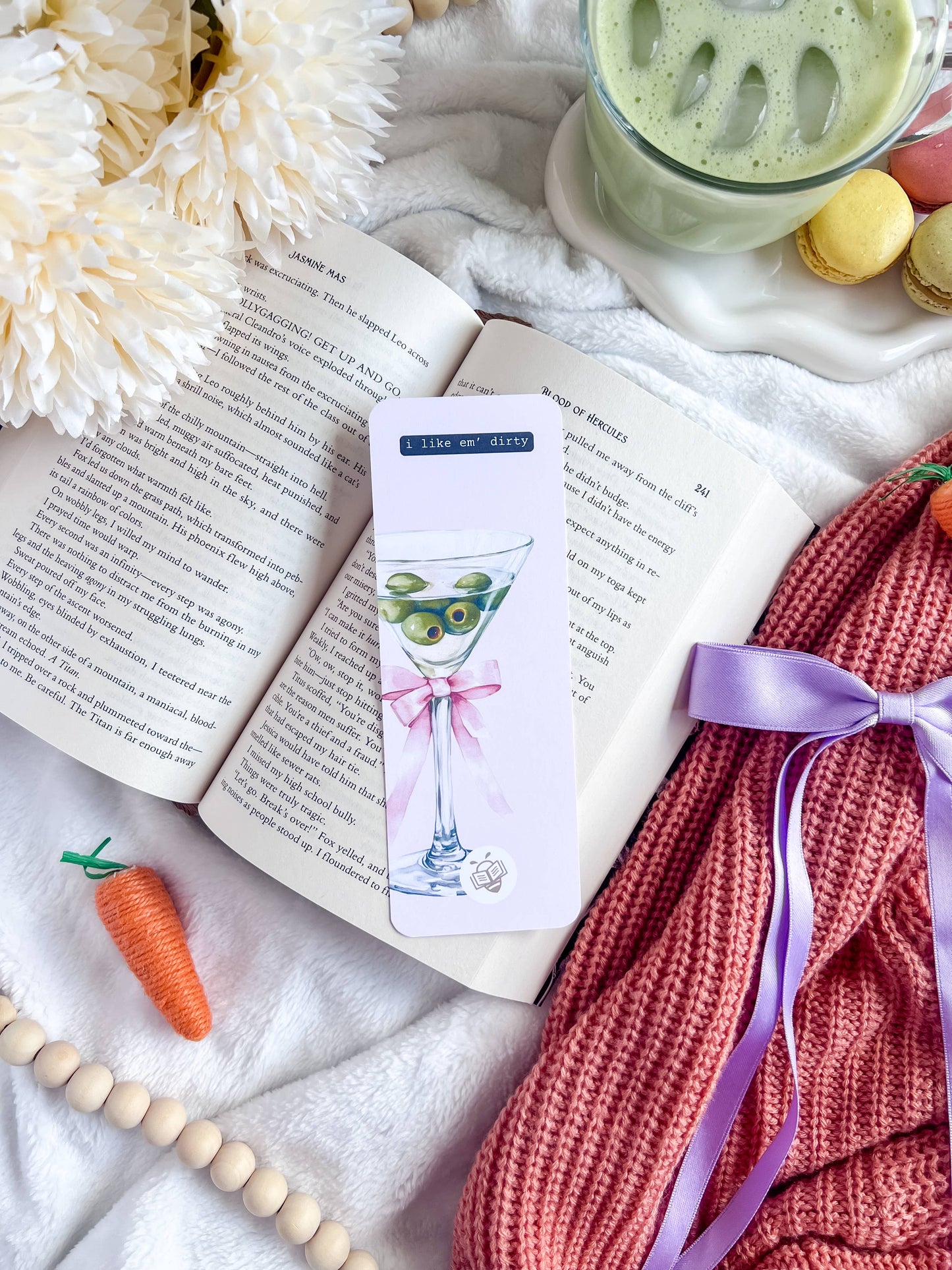 Dirty Martini Paper Bookmark