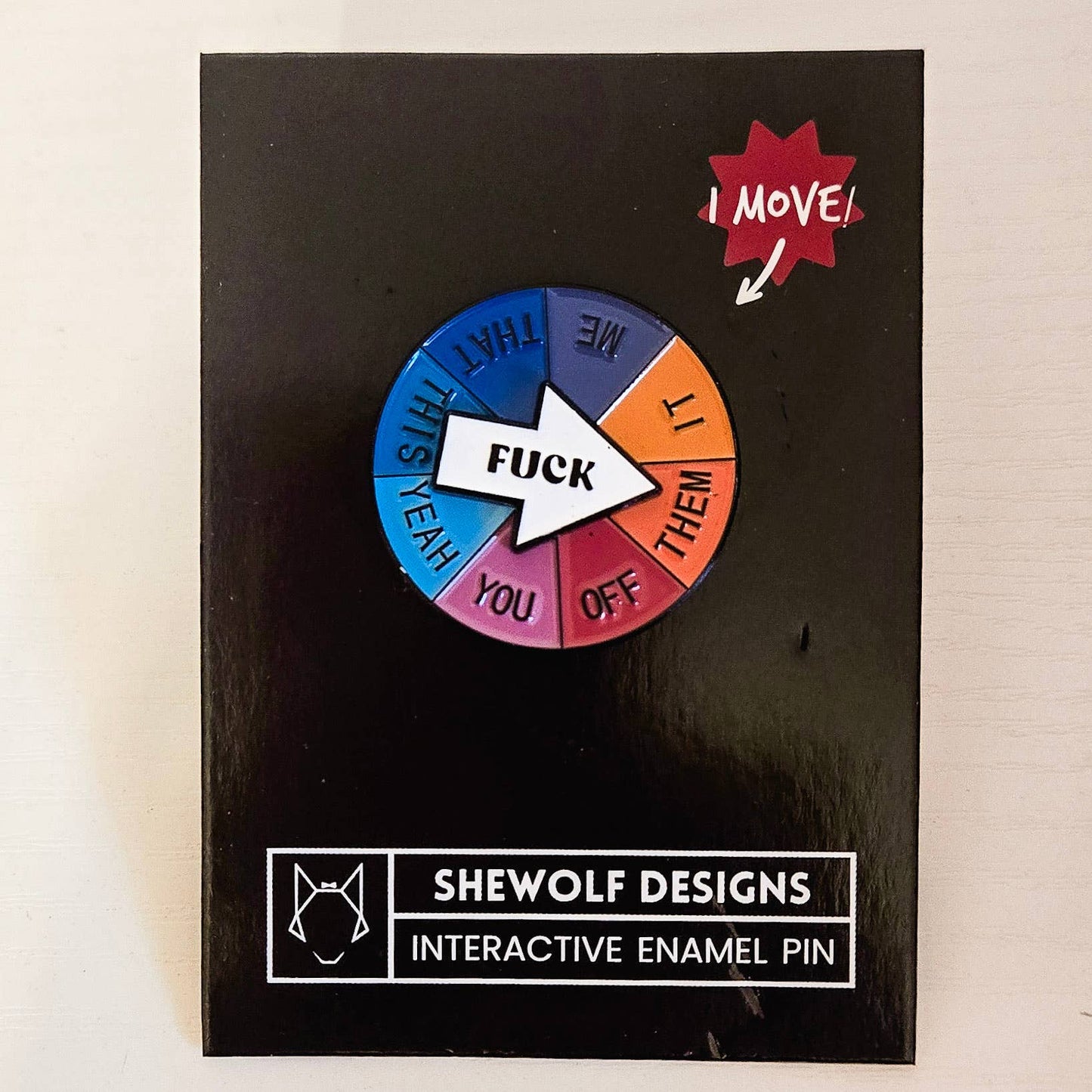 Pin: Fuck Spinning Mood & Funny Interactive Pin