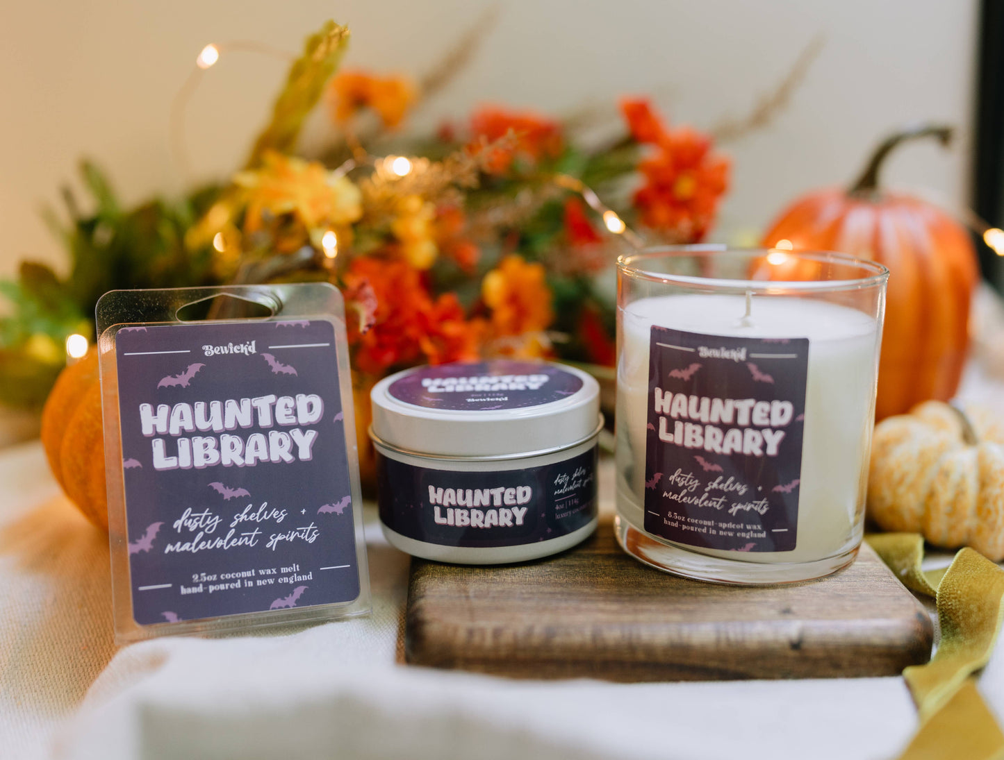 HAUNTED LIBRARY - 4oz Fall Candle