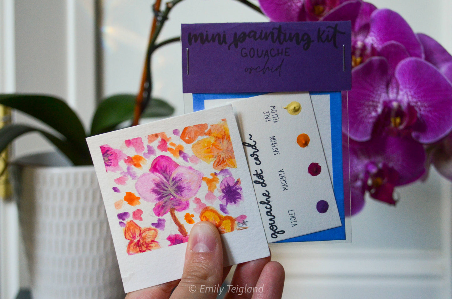 Mini Painting Kit- Orchids