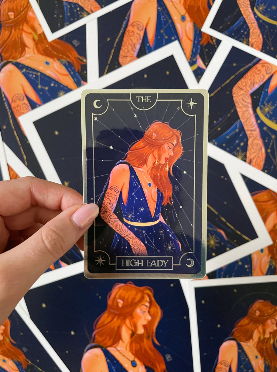 Feyre Tarot Card Sticker