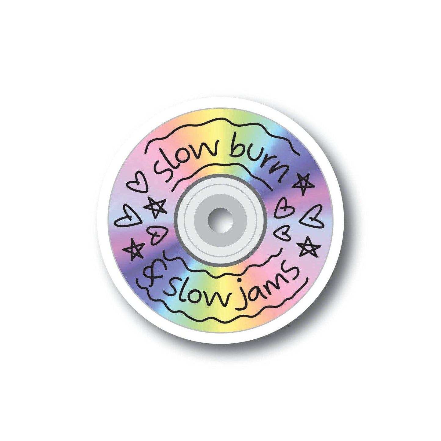 Slow Burn CD Holographic Sticker