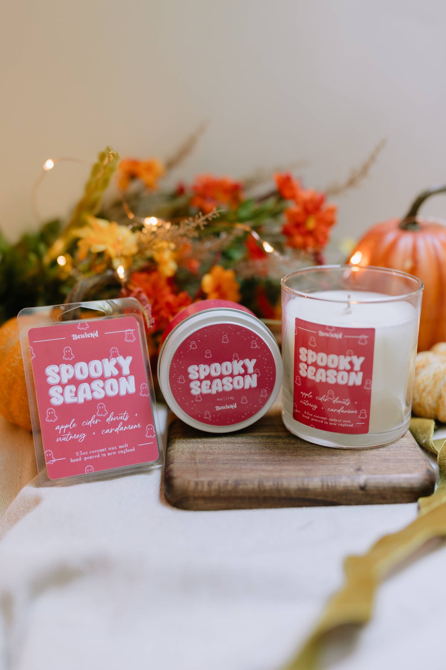 Spooky Season Candle - Bookish/Witchy Luxury Scented Candle