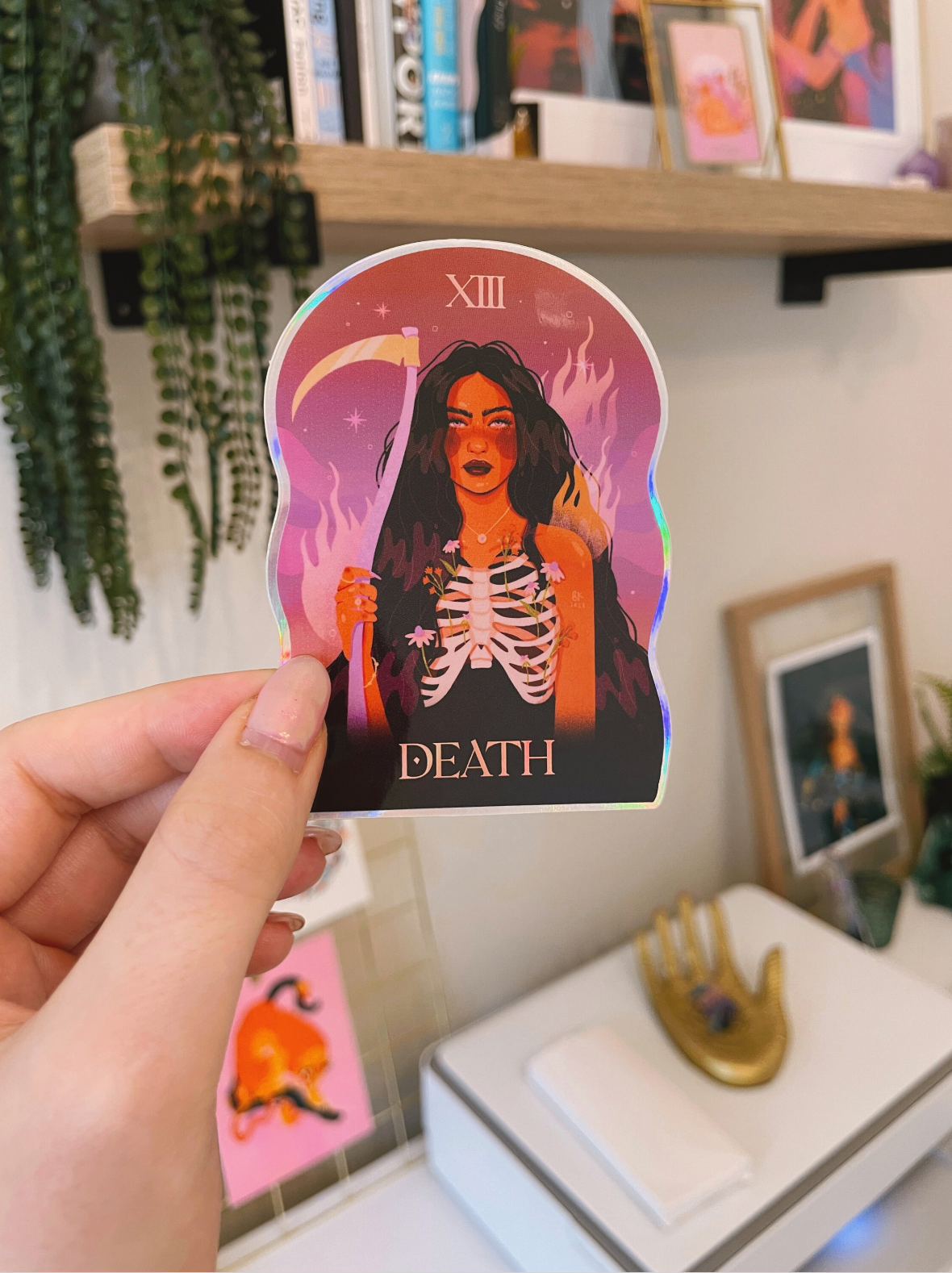 Death Holographic Sticker
