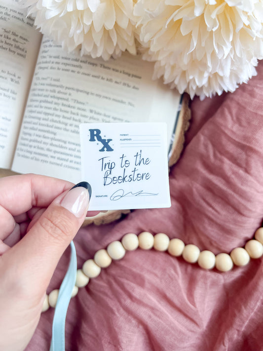 Bookstore RX Sticker | Handmade Stickers | Trendy Stickers