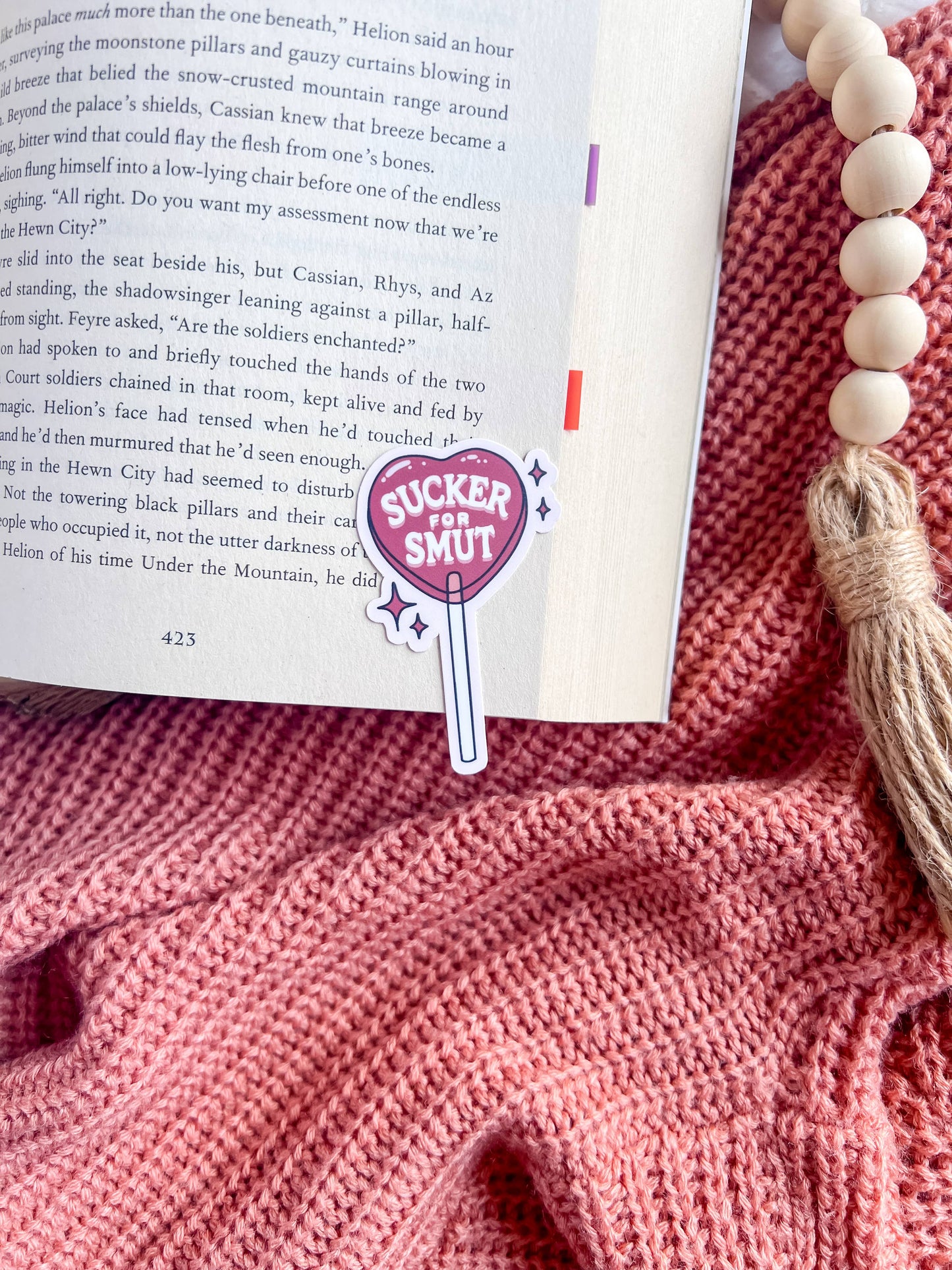 Smut Lollypop Sticker | Handmade Stickers | Valentine's Day Stickers | Bookish