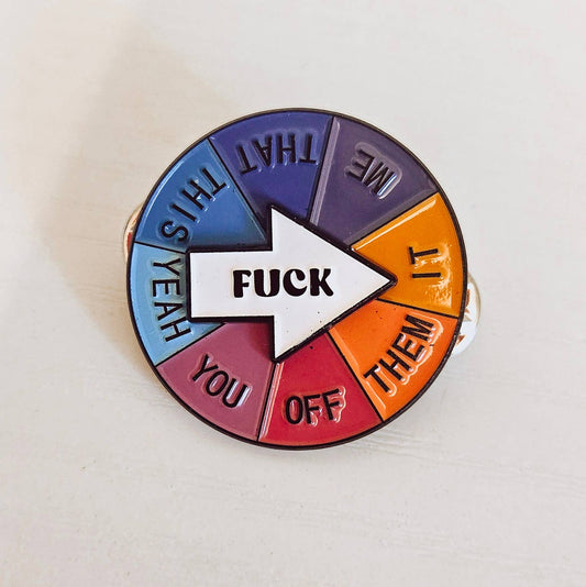 Pin: Fuck Spinning Mood & Funny Interactive Pin