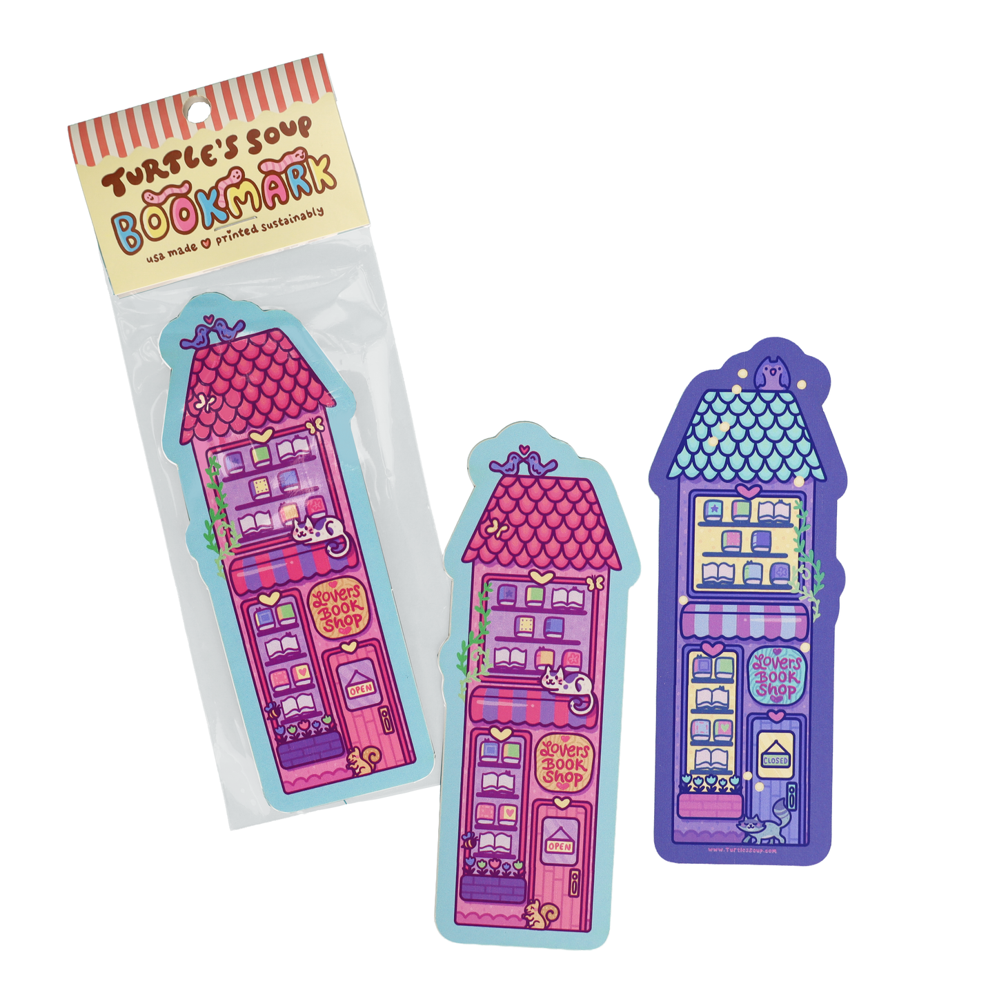 Romance Bookstore, Novels, Valentine's Day Gift Bookmark