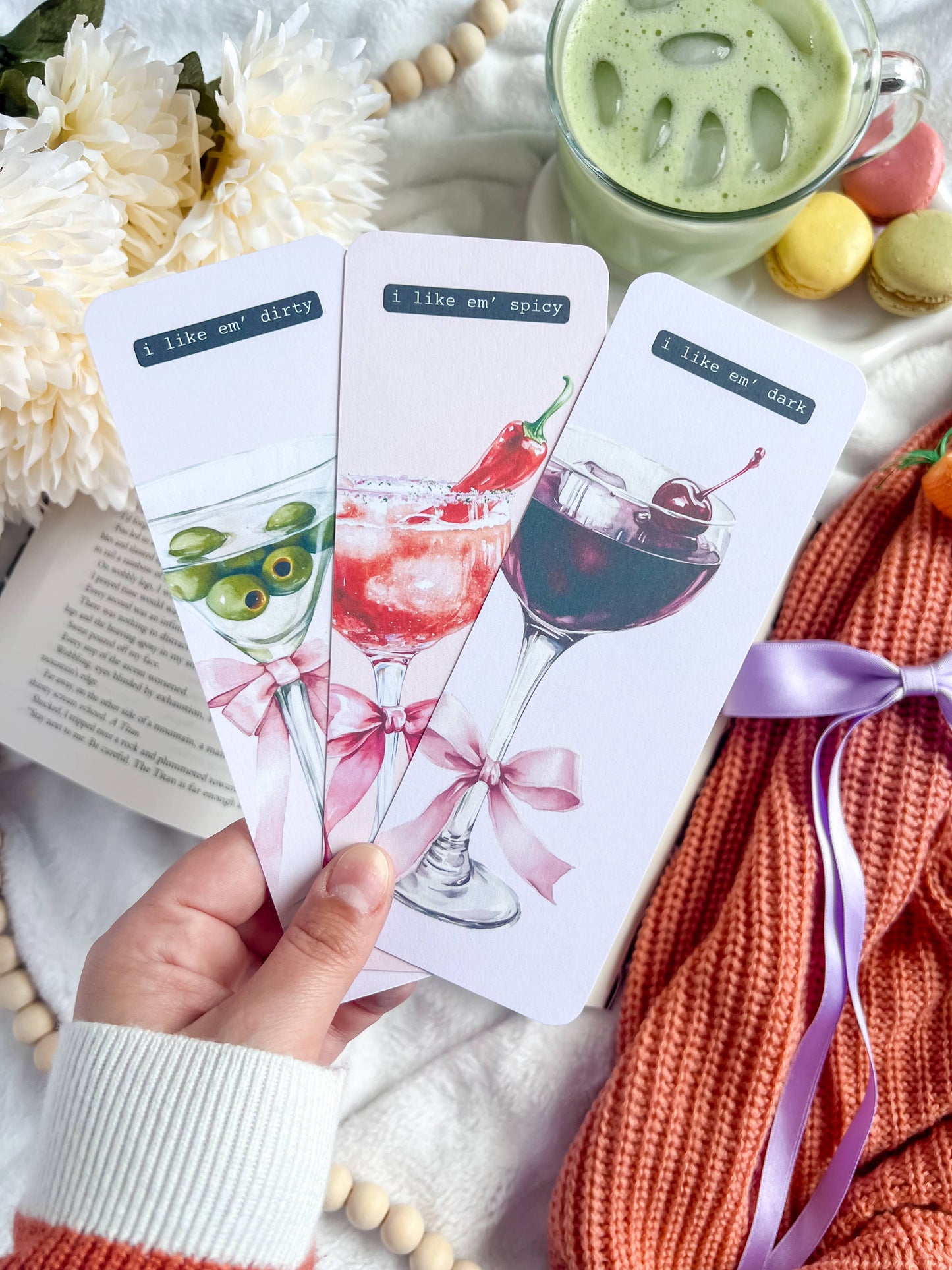 Spicy Martini Paper Bookmark