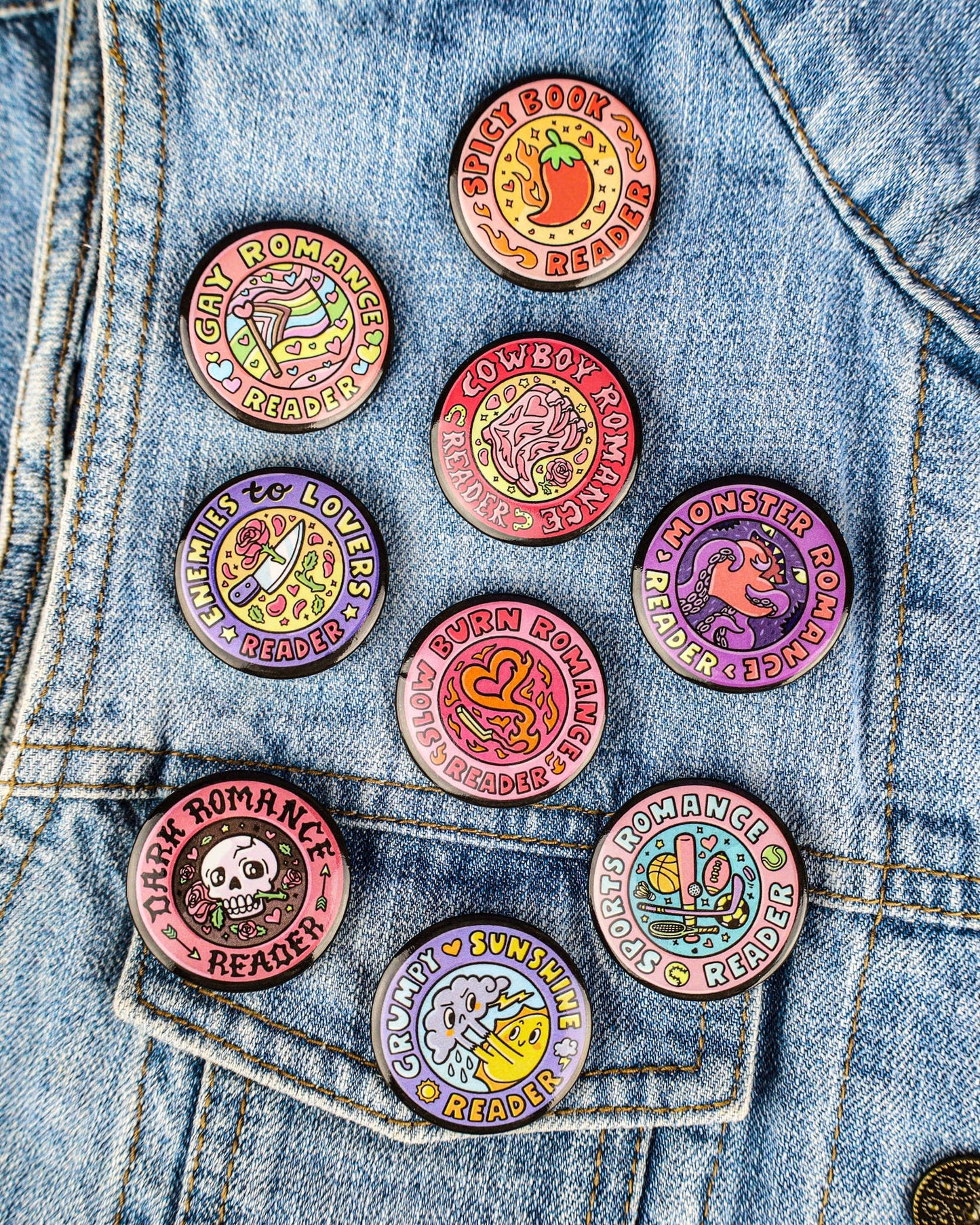 Gay Romance Reader | Bookish | Pinback Button