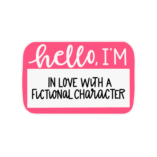 In Love With A Fictional Character Kindle Sticker