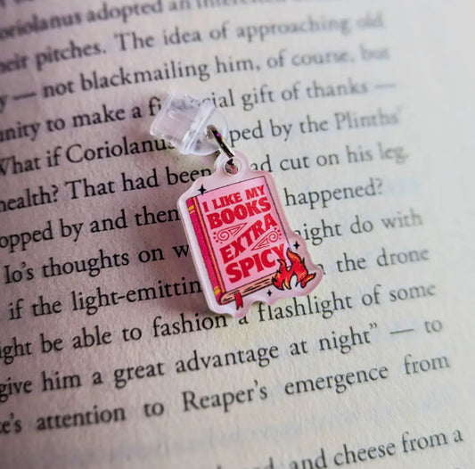 I Like My Books Extra Spicy | E-Reader Charm