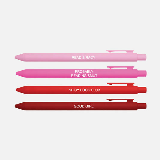 Spicy Book Club Pen Set – Set of 4