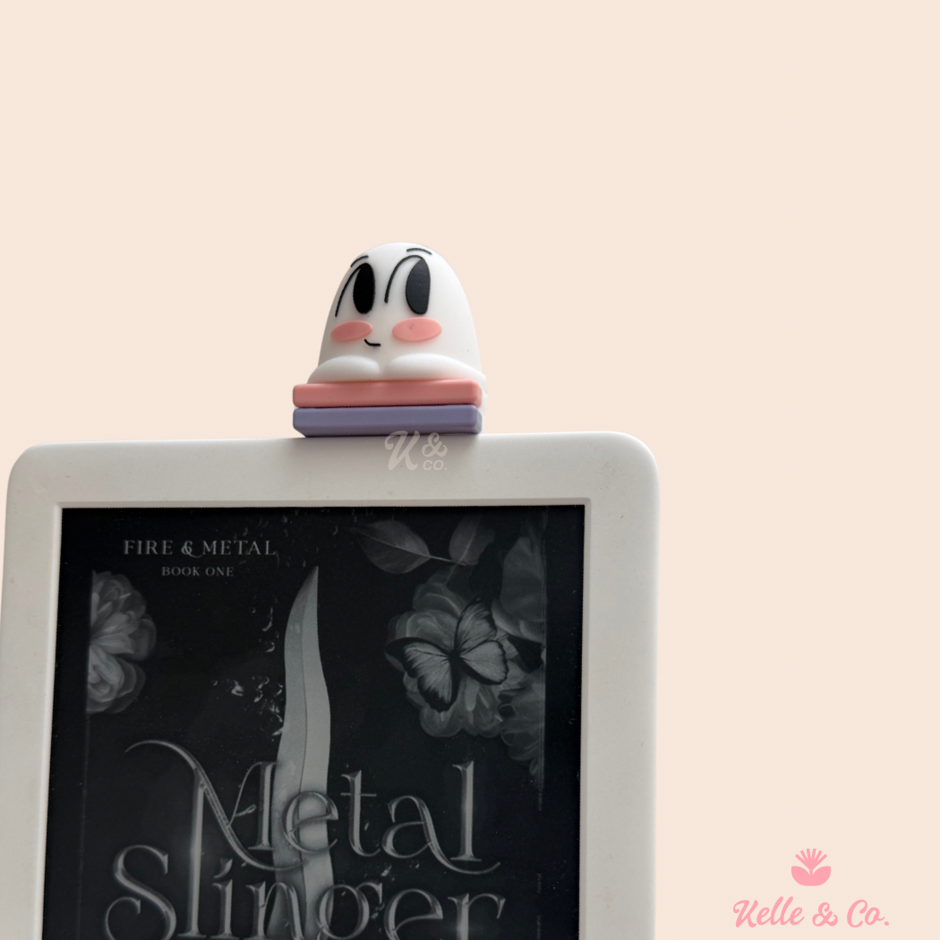 Ghost kindle buddy , kindle case accessory, bookish gift