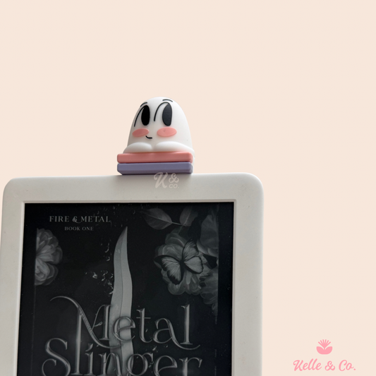 Ghost kindle buddy , kindle case accessory, bookish gift