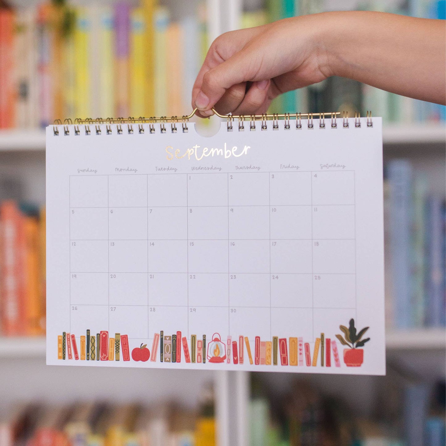Book Lover's 2027 Spiral Hanging Wall Calendar