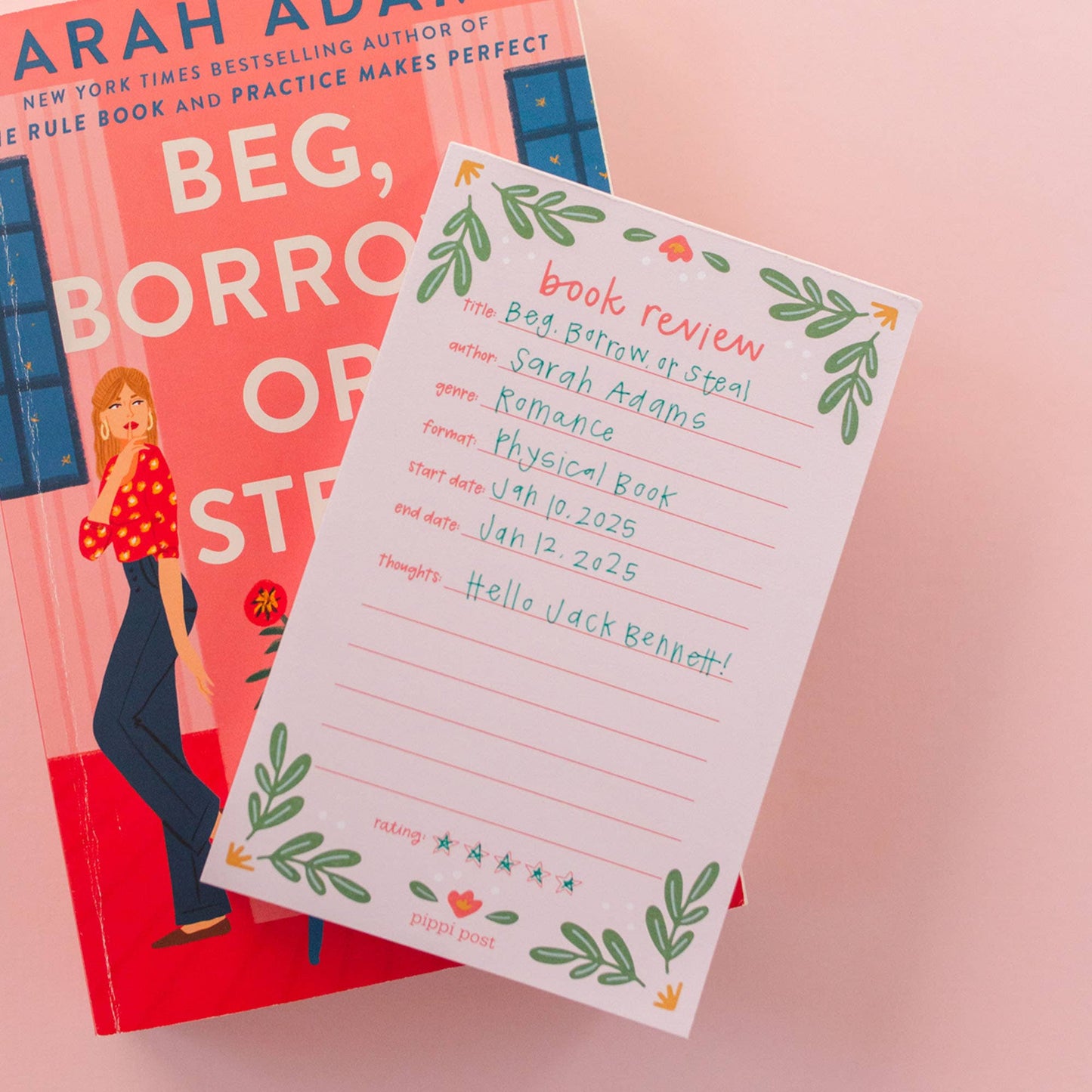 Book Review 4x6 Notepad