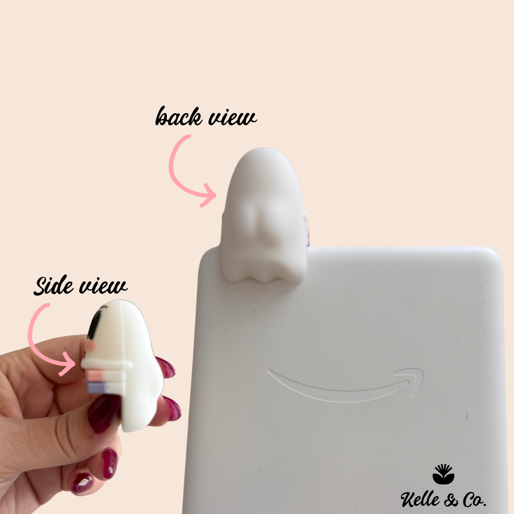 Ghost kindle buddy , kindle case accessory, bookish gift