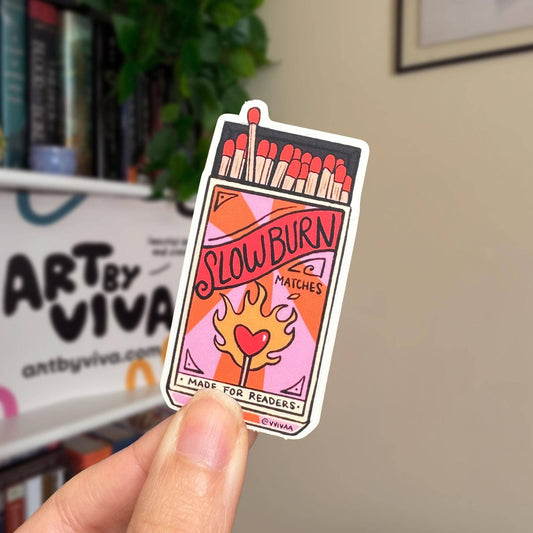 Slow Burn Clear Matte Sticker