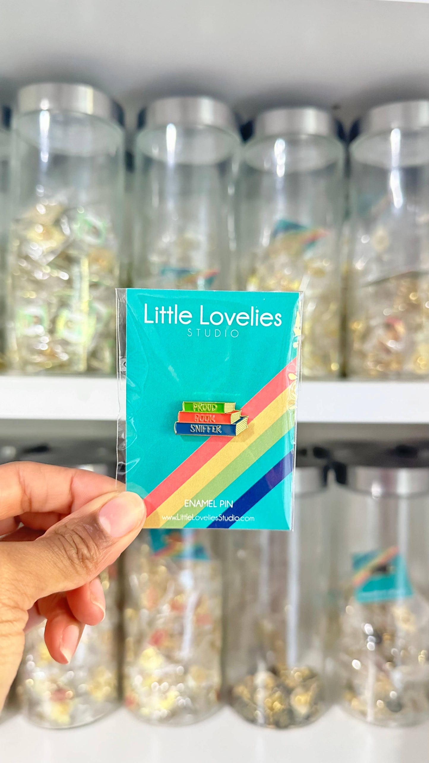 Proud Book Sniffer Enamel Pin