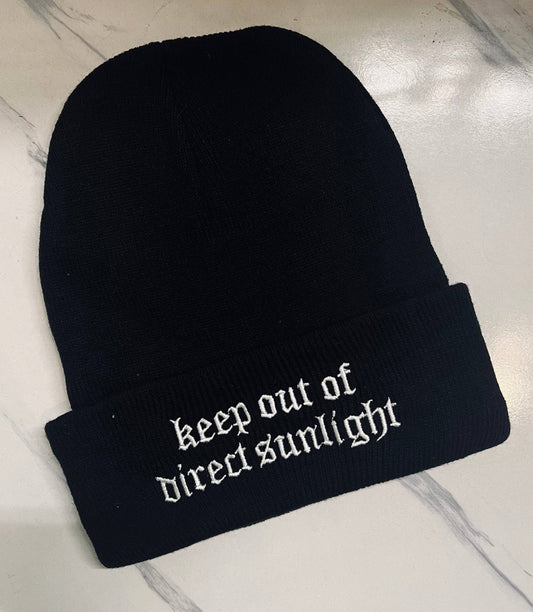 Keep Out of Direct Sunlight - Vegan Beanie