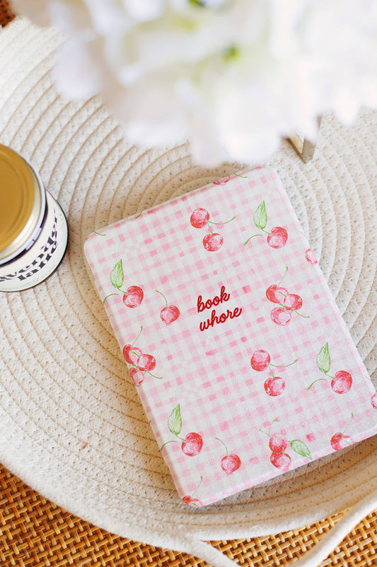 Cherries with a Book Whore Kindle Case with Clear Back