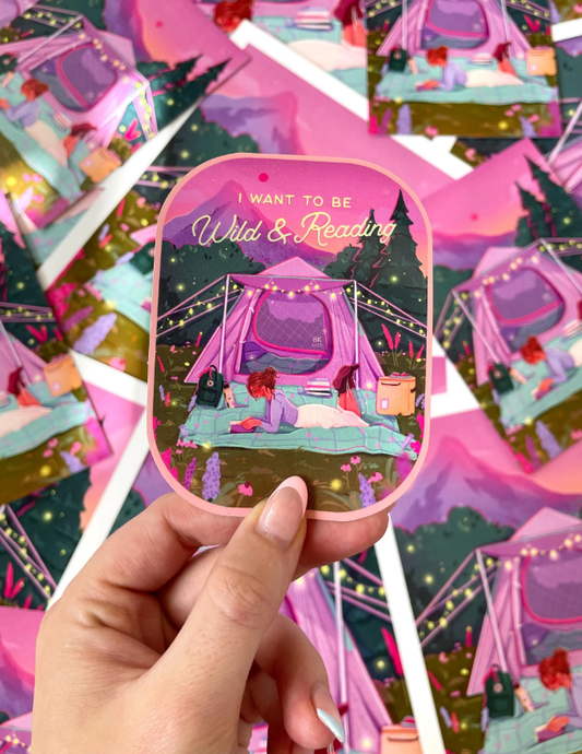 Wild and Reading Sticker