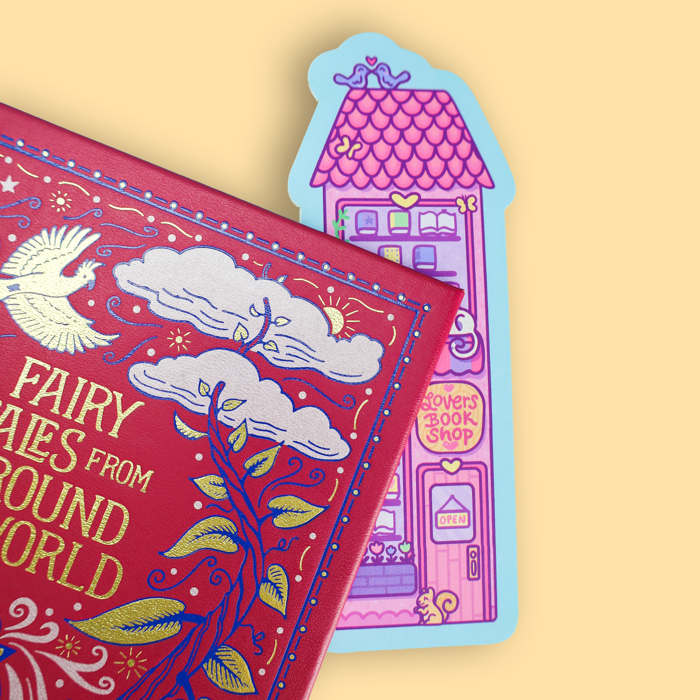 Romance Bookstore, Novels, Valentine's Day Gift Bookmark