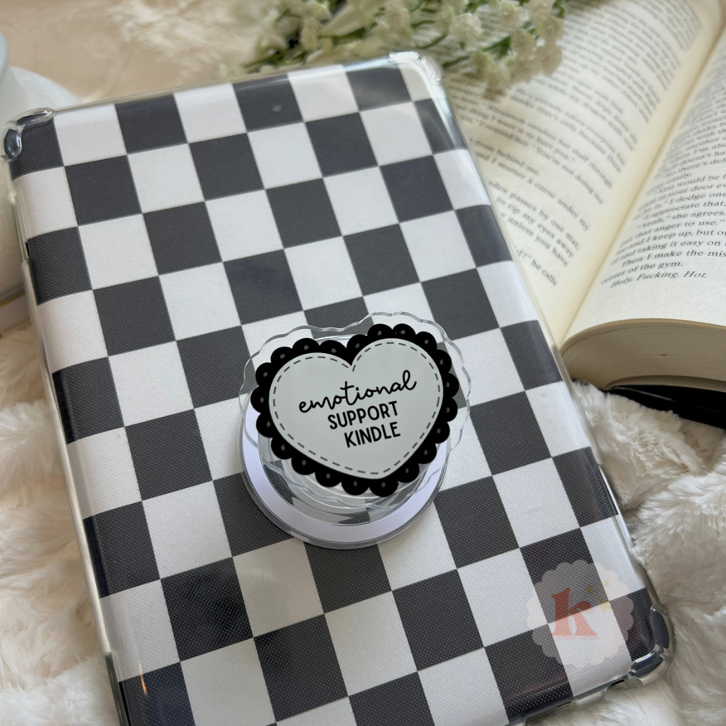 Emotional Support Kindle Grip - Black